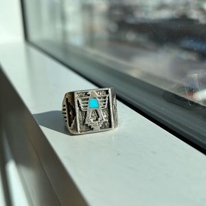 Thunderbird sterling silver ring men’s - not sure of size - large